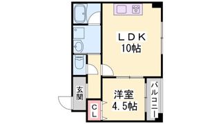 クレール西多聞通の間取り画像