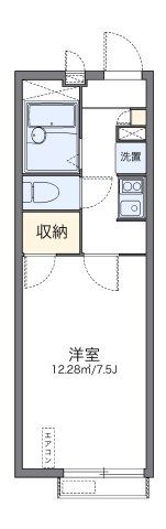 レオパレスフローラ Sの間取り画像