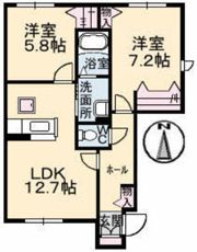 カンファタブルプレイス浜田の間取り画像