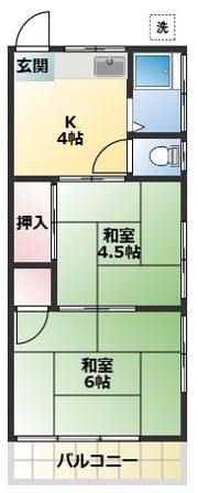 グリーンハイツの間取り画像