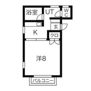 サンライズ中村の間取り画像