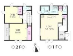 水宮戸建 B棟の間取り画像