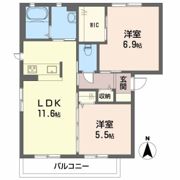 クレセオ森 B棟の間取り画像