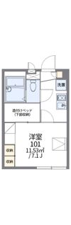 レオパレスプラスN＆Kの間取り画像