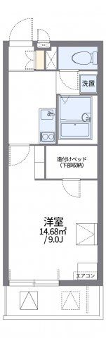 レオパレス真Ⅶの間取り画像
