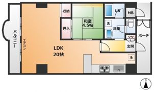 ヴィザージュ三鷹の間取り画像
