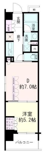 デュオステージ北千住の間取り画像