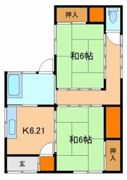 コーポ永島ⅡL 1号の間取り画像