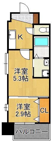 ギャラン折尾の間取り画像