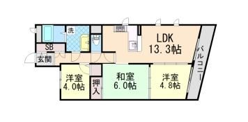 メゾン新御影の間取り画像