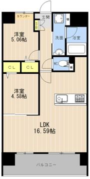 LIBTH菊陽Ⅱの間取り画像