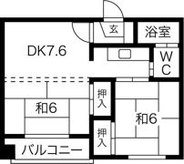 グランドール本山の間取り画像