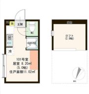 シャルムニシオギの間取り画像