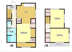 浦賀3丁目貸家の間取り画像