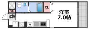 パラッツオ四天王寺の間取り画像