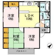 ハイカムール宮本Ⅱ A棟の間取り画像