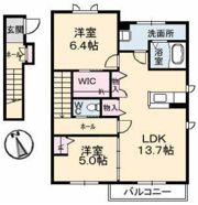 シャーメゾン レ・フレール Ⅰの間取り画像