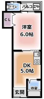 ロイヤル桜園町A棟の間取り画像