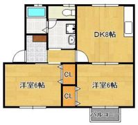 フォーレスト中尾の間取り画像