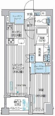 シティカレント目黒学芸大学の間取り画像