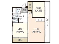ビレッジハウス井口3号棟の間取り画像
