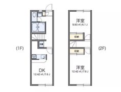 レオパレスフローラ1の間取り画像