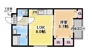 フジパレス深江橋Ⅲ番館の間取り画像
