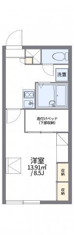 レオパレスエスペールポナールの間取り画像