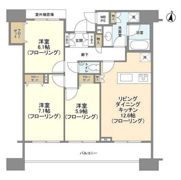 HF白金高輪レジデンスの間取り画像