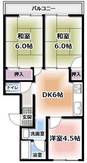 コーポ忠栄の間取り画像