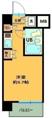 パーク・ノヴァ横浜阪東橋弐番館の間取り画像