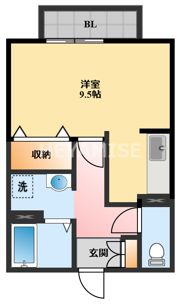 エクレール西三城 B棟の間取り画像