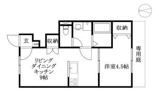 ヴィラ・アンソレイエ北条B棟の間取り画像