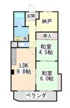 シャトー宮坂の間取り画像