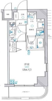 グリフィン・武蔵新城 弐番館の間取り画像