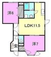 ヴィラ軽井沢Cの間取り画像