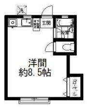 ハイムアサヒKの間取り画像