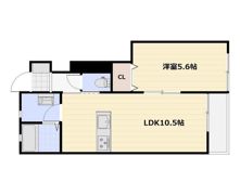 cocoru庭瀬の間取り画像