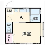 コーポ小沢Aの間取り画像