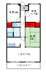 サンオークの間取り画像