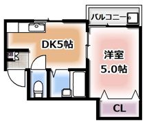 フレッシュハイツ諸福の間取り画像