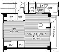 ビレッジハウス今保1号棟の間取り画像