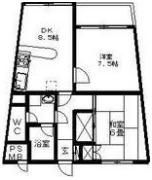 朝日プラザ高崎観音山Ⅱの間取り画像