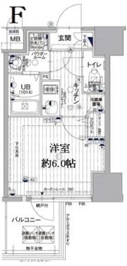 エスリード神戸三宮ヒルズの間取り画像