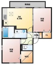 ラフィーネ三城の間取り画像