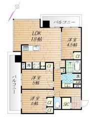 リビオタワー羽沢横浜国大の間取り画像