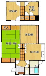 太賀2丁目貸家の間取り画像