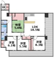 アクシス大阪の間取り画像