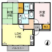 ディーセントの間取り画像