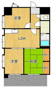ニューエバーグリーン小倉の間取り画像
